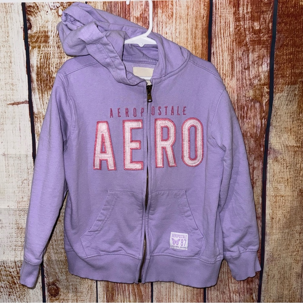 Aeropostale Kids Purple Hoodie Jacket size Small 7/8